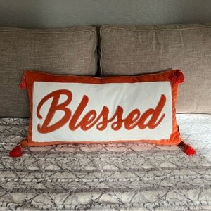 ‘Blessed' Accent Pillow